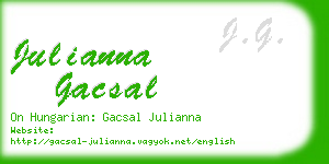 julianna gacsal business card